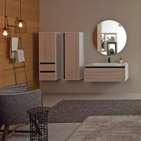 Тумба с раковиной Kolpa-San Pandora OUP 110 NA, 110х54, подвесная, дерево