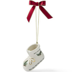 Елочная игрушка Spode Christmas Tree "Первый сапожок малыша" 4,5х4х7 см