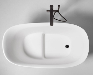 Ванна Antonio Lupi Mastello 135х75, из материала Flumood, матовая, белая