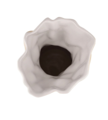 Ваза Papyrus 30 см, бежевая