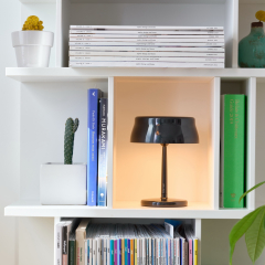 Лампа настольная Zafferano Sister Light Wi-Fi Mini 17 см, черная