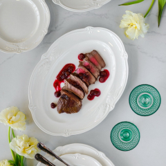 Блюдо для солений Rocaille Blanc 25х16,5 см