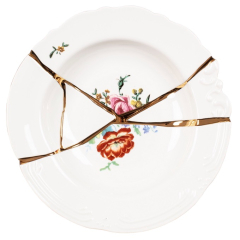 Тарелка глубокая Seletti Kintsugi 22 см, декор 2