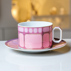 Чашка чайная с блюдцем Signum Rose 260 мл 