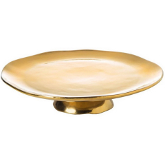 Блюдо для торта на ножке Oro E Argento 30,5 см, цвет золото