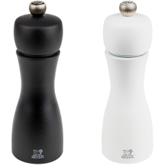 Набор мельниц для соли и перца Tahiti 15 см, цвет черный/белый