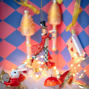 Елочная игрушка "Безумный шляпник" 11 см