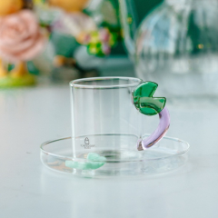 Чашка для эспрессо с блюдцем "Листик" Fruits & Flowers 100 мл