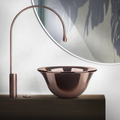 Раковина накладная Gessi Goccia 40х40