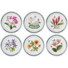 Набор тарелок салатных Botanic Garden Exotic 20 см, 6 шт