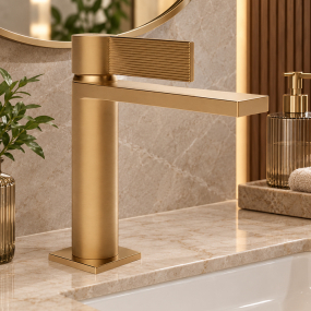 Смеситель для раковины Gessi Inverso Rigato 73502.149, брашированный никель (Finox)