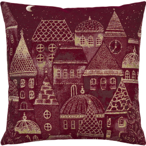 Чехол для подушки декоративной Notte Santa 45х45 см, цвет ягодный