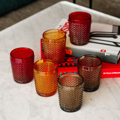 Набор стаканов для виски Bicos Brown 280 мл, 4 шт