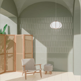 Плитка керамическая Wow Aquarelle 7,5х30, O Mint Grey, 8,5 мм