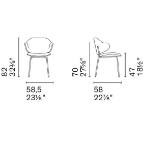 Стул Calligaris Holly CS2037, Sand
