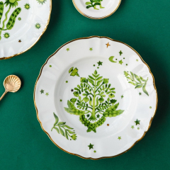 Тарелка глубокая "Райский сад" Fabula 23 см