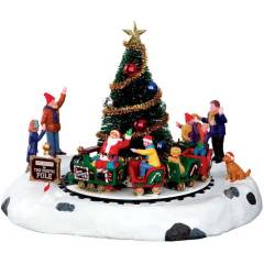 Фигурка "Детский поезд Санты" 23х18х17 см
