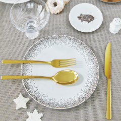 Набор столовых приборов Linear Gold, 24 предмета