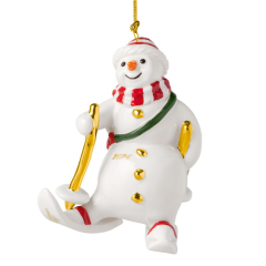 Елочная игрушка Villeroy & Boch Christmas Classics "Снеговик 2026" 10 см