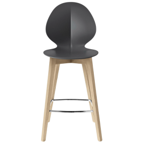 Стул полубарный Calligaris Basil, Grey