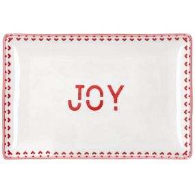 Блюдо прямоугольное Joy 25х16 см, красное