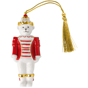 Елочная игрушка Villeroy & Boch Christmas Classics "Медведь-щелкунчик 2026" 11,5 см