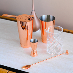 Набор для коктейля Paderno Bar Copper, 5 предметов
