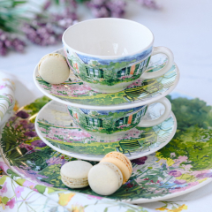 Набор чашек кофейных с блюдцами Paris a giverny 260 мл, 4 предмета