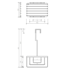Корзинка для душа Decor Walther Contract 0850500, хром