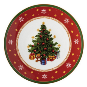 Блюдо для торта на ножке Happy Wintertime 22 см