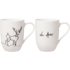Набор кружек "Олени" Statement 340 мл, 2 шт