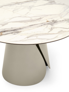 Стол Calligaris Tango 125(184)х125 CS4170, Calacatta Paonazzo