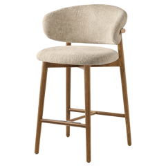 Стул полубарный  Calligaris Oleandro CS2035, Canaletto Walnut/Sand