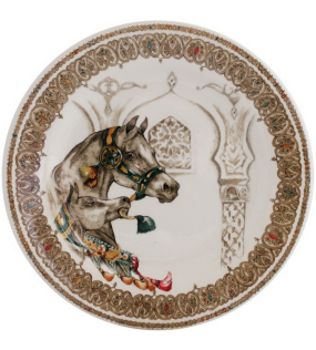 Тарелка салатная Chevaux du vent 22 см (лошадь с жеребенком)