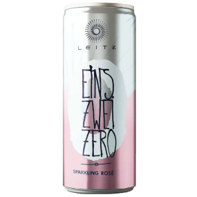 Вино виноградное натуральное игристое розовое безалкогольное EINS-ZWEI-ZERO SPARKLING ROSE, 0.25л