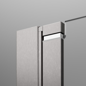 Шторка для ванны Radaway Nes 100х200, левая, прозрачное стекло 6 мм, брашированный никель