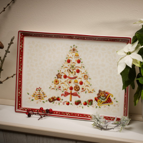 Блюдо для торта прямоугольное Winter Bakery Delight 39х26,5 см