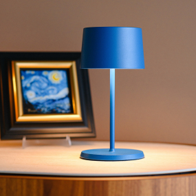 Лампа настольная Zafferano Olivia Pro Mini 22 см, кобальтовая