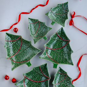 Блюдо большое "Елка" 27,5х23,5 см