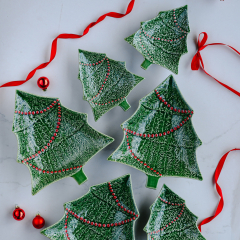 Блюдо большое "Елка" 27,5х23,5 см