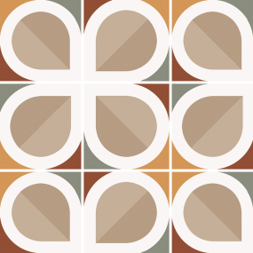 Плитка керамическая Equipe Bauhome 20х20, Blatt Warm, 8,3 мм