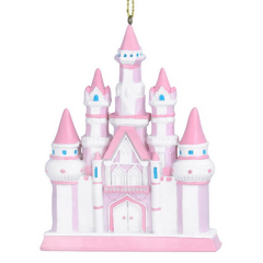 Елочная игрушка "Сказочный замок" 10 см