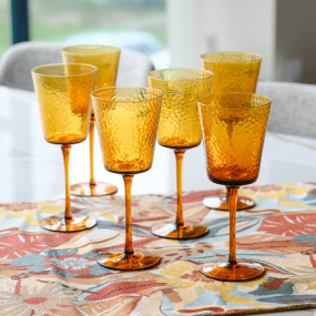 Набор бокалов Glass Alice 370 мл, 6 шт, янтарный