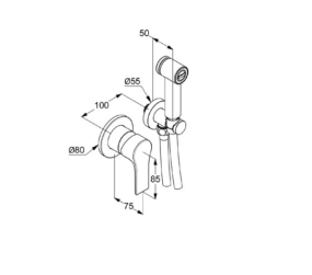 Комплект псевдобиде Kludi Zenta SL 489980565, хром