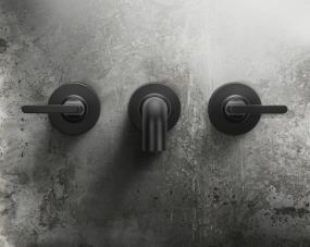 Внешняя часть Gessi Inciso 58090.707 смесителя для раковины, брашированный черный