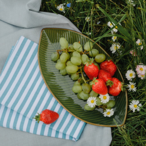 Блюдо-лист Relief Zaira 34х18 см