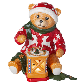 Фигурка Villeroy & Boch Christmas Toy's Memory "Медвежонок с фонарем" 25 см