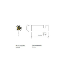 Крючок Decor Walther Mikado 0520176, сталь матовая