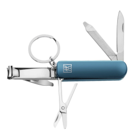 Набор маникюрный Zwilling Beauty Inox, 3 предмета и мультитул брелок, цвет бирюзовый