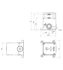 Внутренняя часть iB Rubinetti IB Box INC300XXXN_25 смесителя для душа